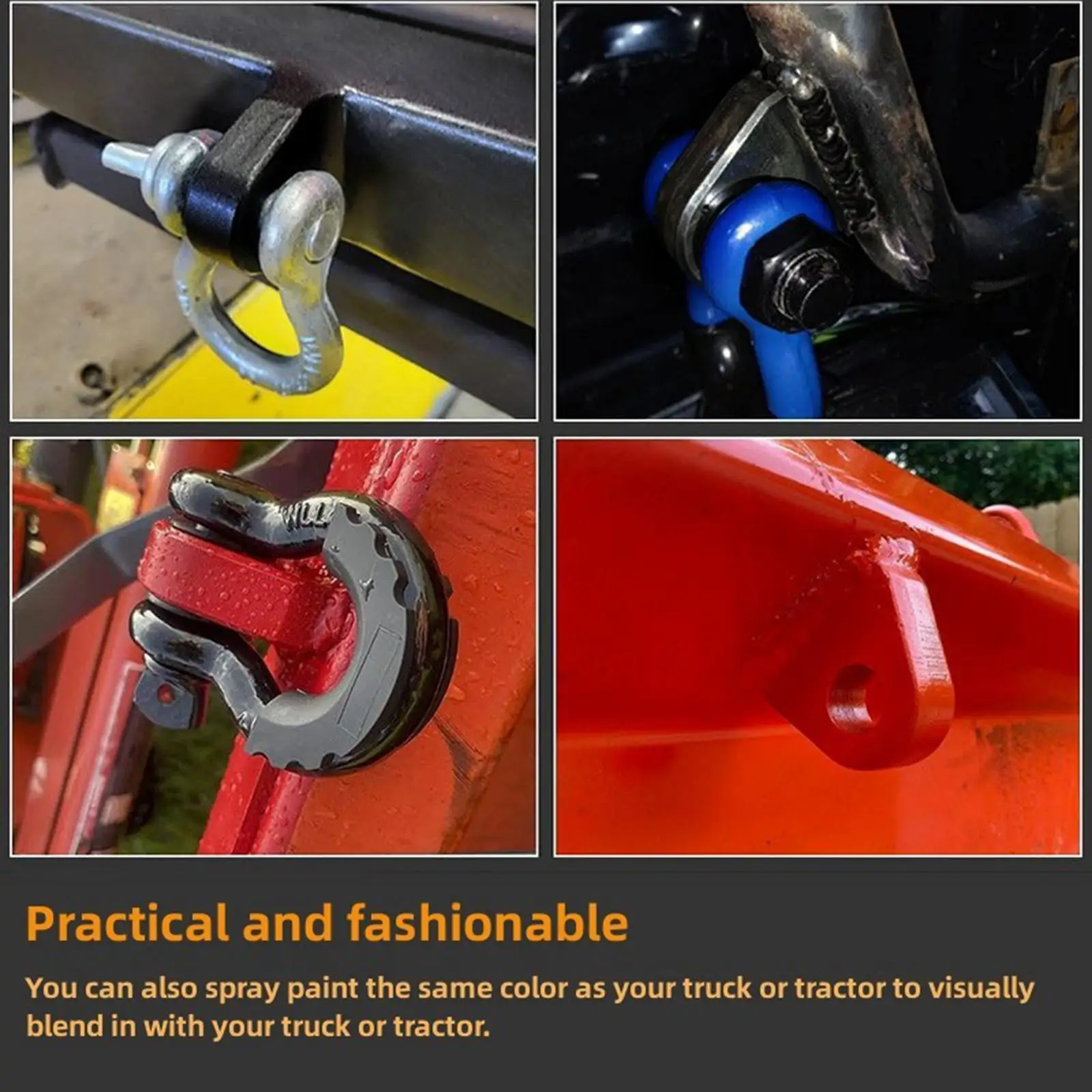 Heavy Duty Weld on D Ring Clevis Mount Steel Accessory for Construction Offroad
Heavy Duty Weld on D Ring Clevis Mount Steel Accessory for Construction Offroad