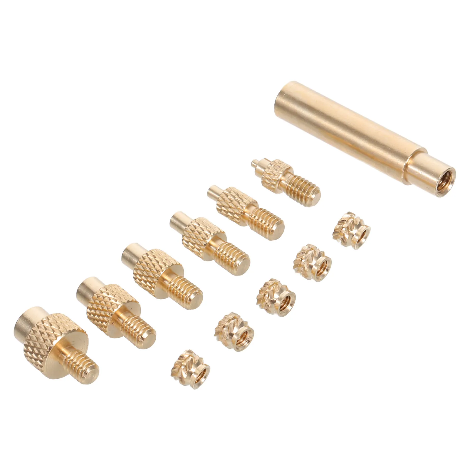 1 set Copper Insert Nuts Heat Set Press Tip 3D Printer Accessories Replaceable Parts Brass Threaded Attachment Kit Tool Enhances
1 set Copper Insert Nuts Heat Set Press Tip 3D Printer Accessories Replaceable Parts Brass Threaded Attachment Kit Tool Enhances