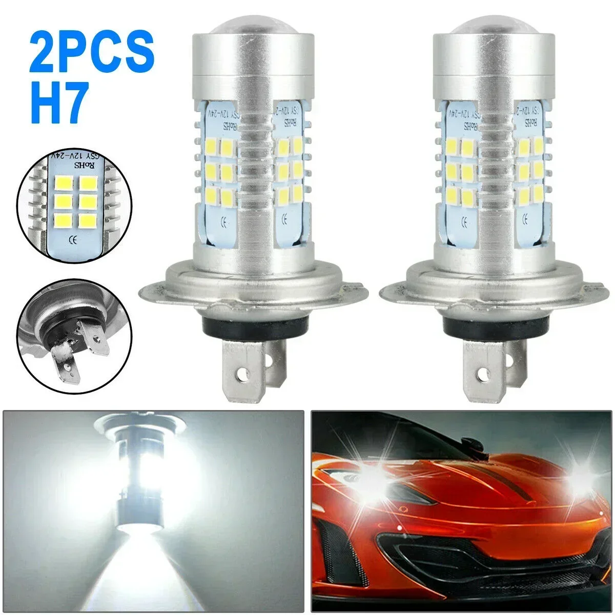 2x H7 светодиодные лампы для фар дальнего/ближнего света 110 Вт 45000LM Супер яркие 6000K белые лампы H8 для автомобильного фонаря H1 H3 H7 H6 H9 H16
2x H7 светодиодные лампы для фар дальнего/ближнего света 110 Вт 45000LM Супер яркие 6000K белые лампы H8 для автомобильного фонаря H1 H3 H7 H6 H9 H16