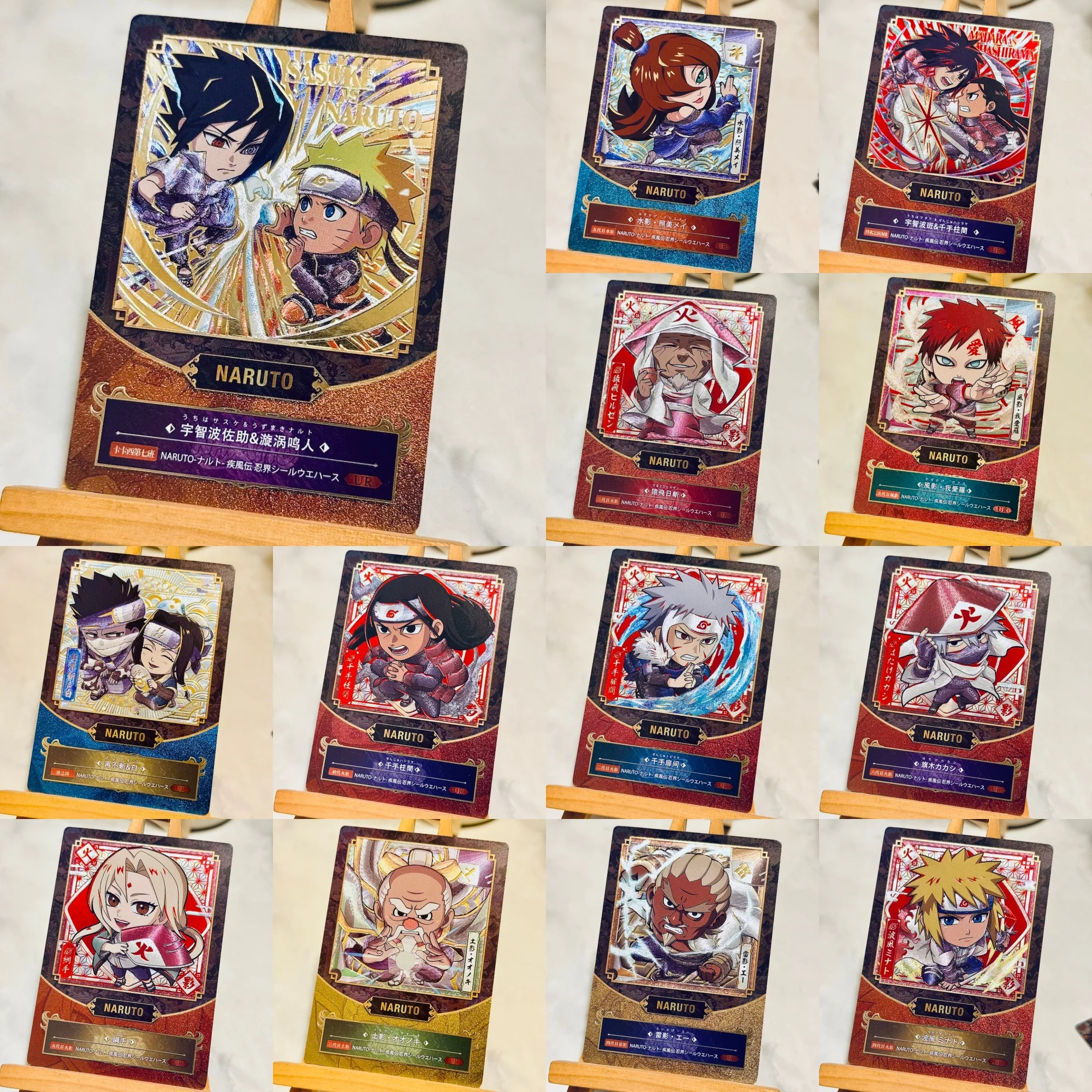 13Pcs/set Diy Self Made Narutos Gaara Collection Card Coarse Flash Hatake Kakashi Namikaze Minato Anime Cards Gift Toys
13Pcs/set Diy Self Made Narutos Gaara Collection Card Coarse Flash Hatake Kakashi Namikaze Minato Anime Cards Gift Toys