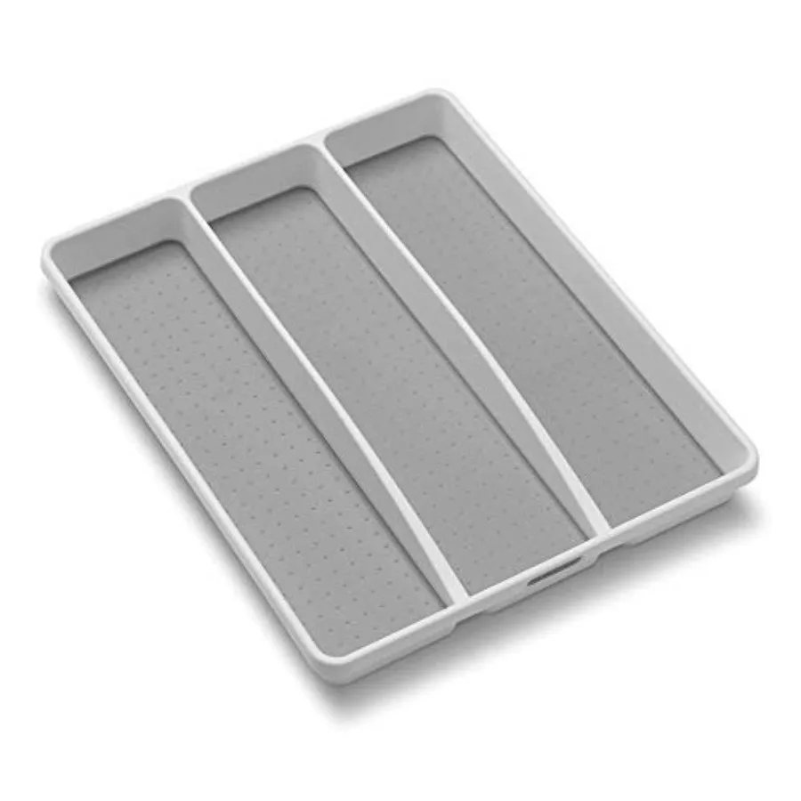 3 Compartment Utensil Tray, Multi Purpose Storage Organizer, Non Slip Lining, Deep Storage for Ladles, Whisks and Serving Tools
3 Compartment Utensil Tray, Multi Purpose Storage Organizer, Non Slip Lining, Deep Storage for Ladles, Whisks and Serving Tools
