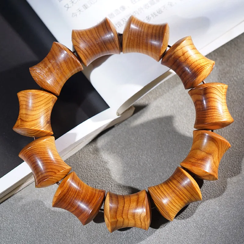 Black Oil Thuja Bamboo Joint Bracelet Wooden Irregular Beads Prayer Beads for Men Women Lucky Blessings Gifts
Black Oil Thuja Bamboo Joint Bracelet Wooden Irregular Beads Prayer Beads for Men Women Lucky Blessings Gifts