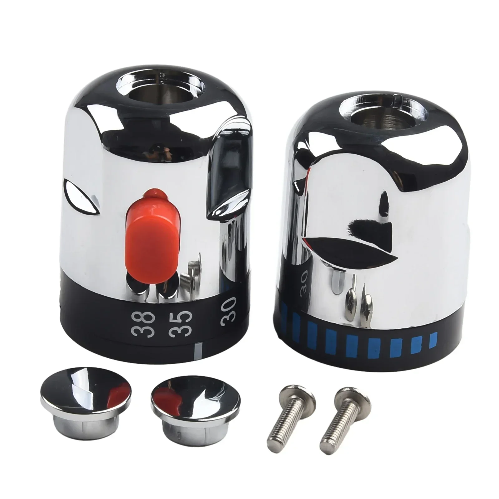 1 Pair Thermostatic Valve ABS Plastic For Bath Shower Mixer Taps Thermostatic & On Off Water Control Handles
1 Pair Thermostatic Valve ABS Plastic For Bath Shower Mixer Taps Thermostatic & On Off Water Control Handles