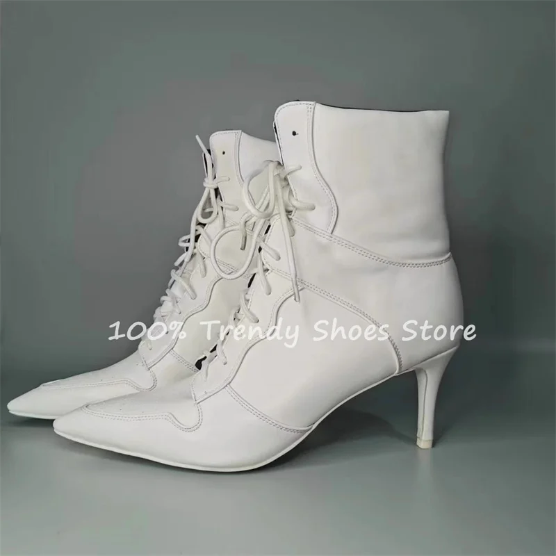 British Style Pointed Toe High Heel Women Sneakers Summer Breathable High Top Lace-Up Ankle Boots Ladies Casual Sport Shoes
British Style Pointed Toe High Heel Women Sneakers Summer Breathable High Top Lace-Up Ankle Boots Ladies Casual Sport Shoes