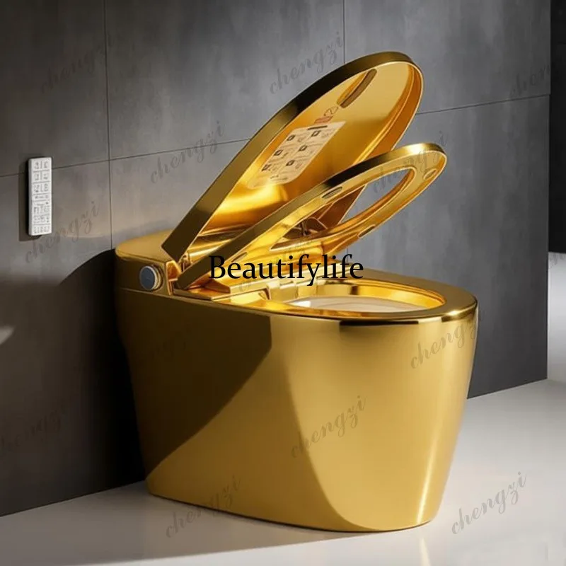 S178 smart toilet multi-functional gold-plated toilet with remote control constant temperature automatic toilet
S178 smart toilet multi-functional gold-plated toilet with remote control constant temperature automatic toilet