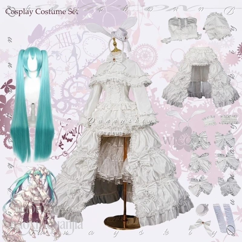 Mikuuu New Outfit Long White Retro Cake Dress Rabbit Headband Kawaii Classic Lolita Halloween Cosplay Anime Game Project Sekai
Mikuuu New Outfit Long White Retro Cake Dress Rabbit Headband Kawaii Classic Lolita Halloween Cosplay Anime Game Project Sekai