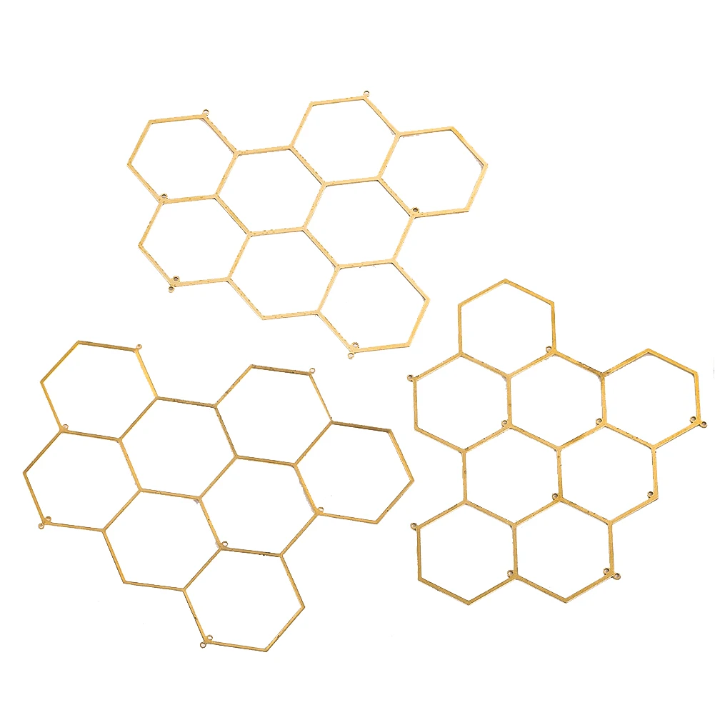 Copper Hexagonal Honeycomb Frame Connector DIY Crystal Suncatcher Pendant Hanging Wind Chimes Craft Supplie Macrame Wreath Decor
Copper Hexagonal Honeycomb Frame Connector DIY Crystal Suncatcher Pendant Hanging Wind Chimes Craft Supplie Macrame Wreath Decor