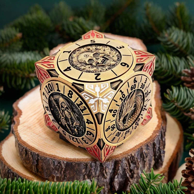 7-in-1 Spinner Dice Cube for DND - Premium Metal Dungeons & Dragons Dice Set with Gift Box for Tabletop RPG
7-in-1 Spinner Dice Cube for DND - Premium Metal Dungeons & Dragons Dice Set with Gift Box for Tabletop RPG