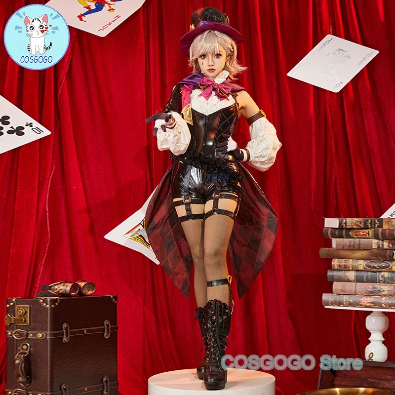 COSGOGO Game Genshin Impact Lyney Cosplay Costume Hotel Bouffes D'ete Halloween Outfits Animation Game Costume Women Full Set
COSGOGO Game Genshin Impact Lyney Cosplay Costume Hotel Bouffes D'ete Halloween Outfits Animation Game Costume Women Full Set