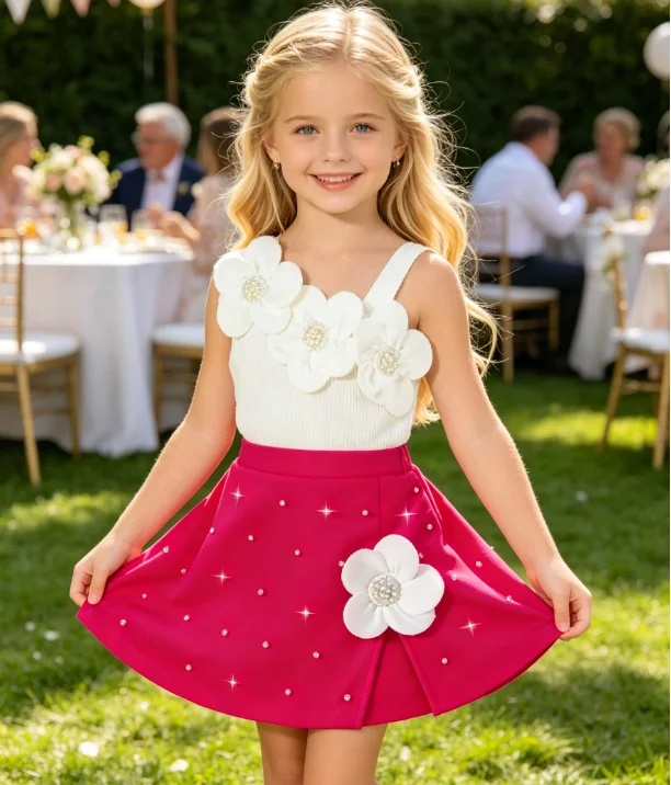 Girls Set 2026 Spring and Summer New Childrens Wear Girls Baby Three-dimensional Flower Suspender Pin Bead Skirt Pants Two Sets
Girls Set 2026 Spring and Summer New Childrens Wear Girls Baby Three-dimensional Flower Suspender Pin Bead Skirt Pants Two Sets