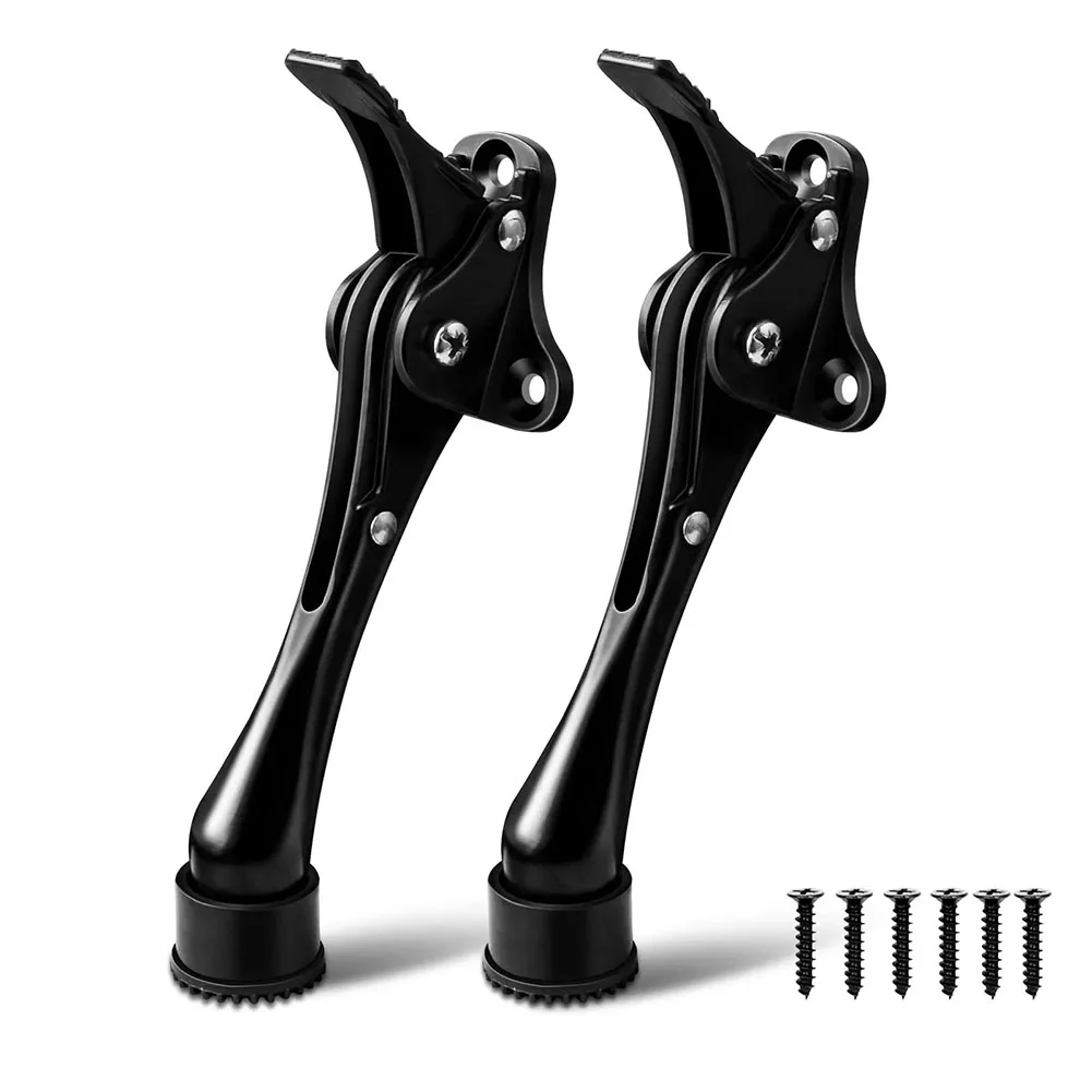 Manual Lifting Eliminated Door Stoppers 2-Pack Black Door Stopper Wall Protectors Included Easy To Use Rustproof Steel
Manual Lifting Eliminated Door Stoppers 2-Pack Black Door Stopper Wall Protectors Included Easy To Use Rustproof Steel