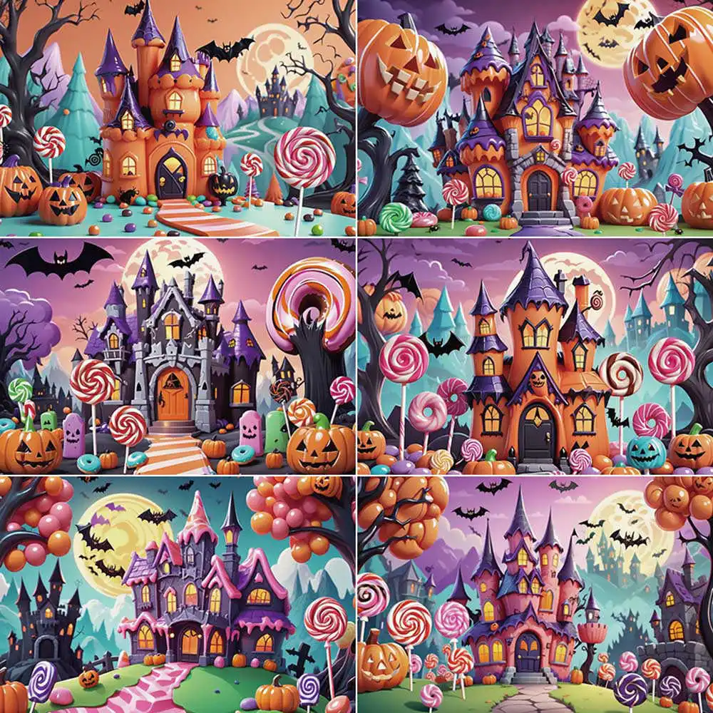 MOON.QG 2024 Halloween Backdrop Baby Party Candy Castle Pumpkin Photo Studio Background Children Photography Back Drop Supplier
MOON.QG 2024 Halloween Backdrop Baby Party Candy Castle Pumpkin Photo Studio Background Children Photography Back Drop Supplier