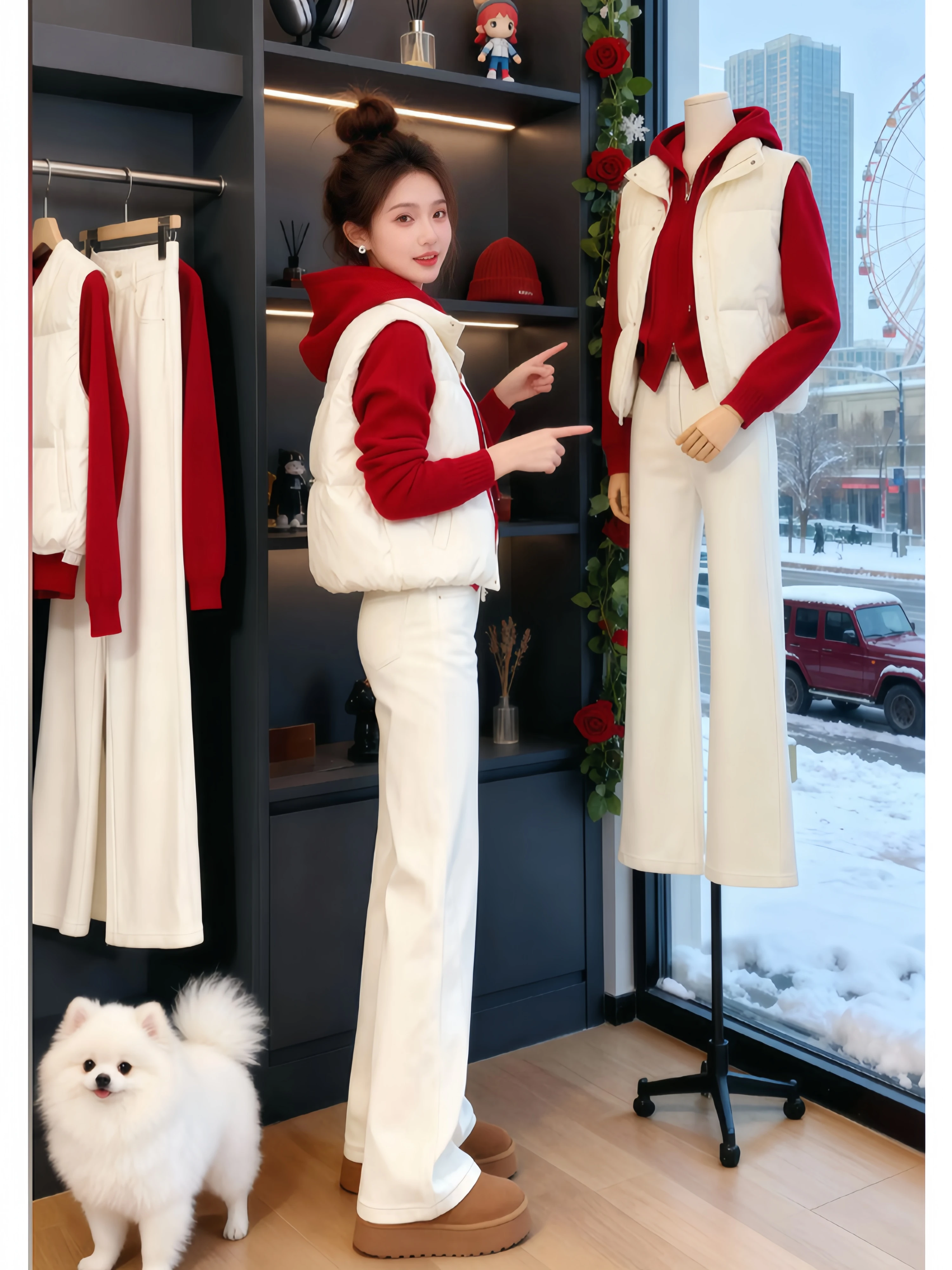 Korean Style Comfortable And Active Set Winter Hot White Top Vest Wide Leg Pants Women's Fashion Set Casual Straight Tube
Korean Style Comfortable And Active Set Winter Hot White Top Vest Wide Leg Pants Women's Fashion Set Casual Straight Tube