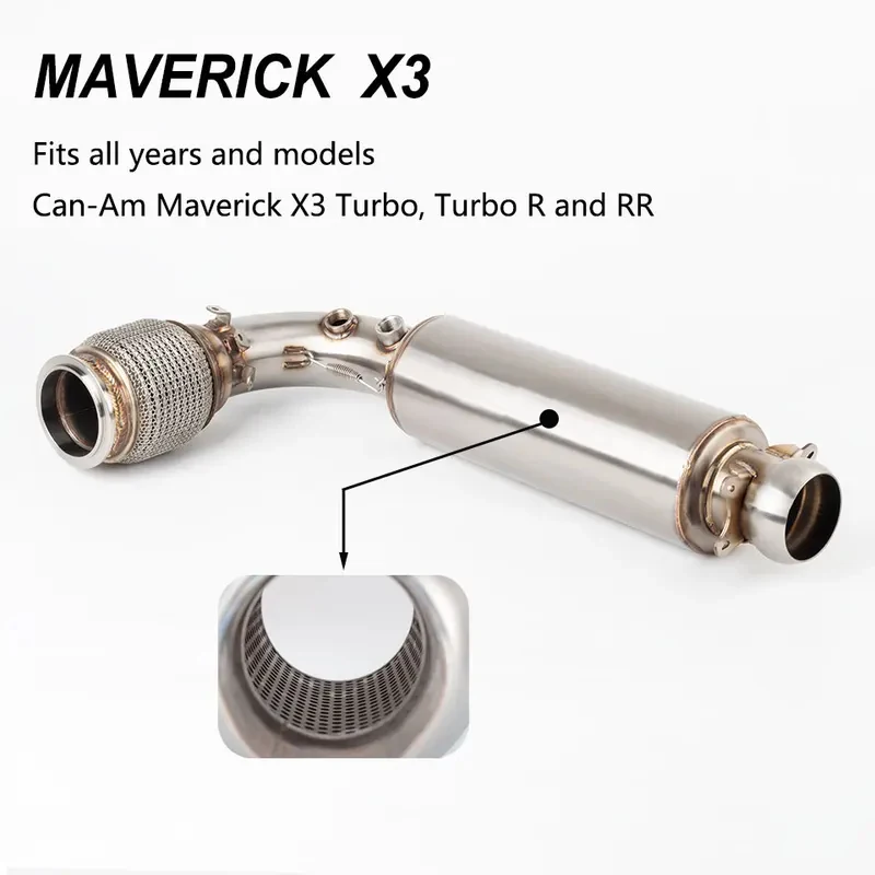 Exhaust Mid Pipe & Muffler Fit Can Am Maverick X3 Series 2017-2025
Exhaust Mid Pipe & Muffler Fit Can Am Maverick X3 Series 2017-2025