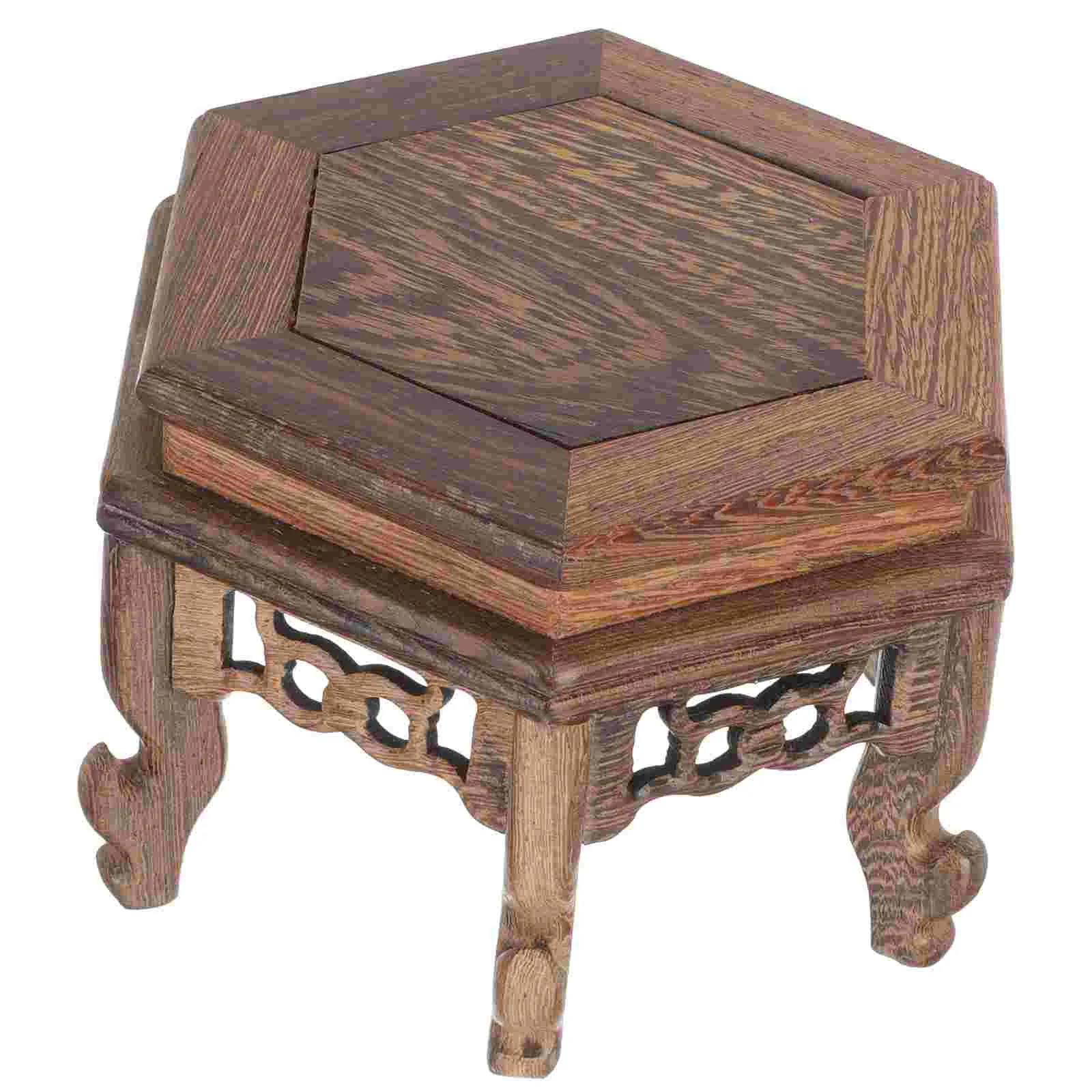 Chicken Wing Wood Hexagonal Table Teapot Stand Household Indoor Plant Holder Shelf
Chicken Wing Wood Hexagonal Table Teapot Stand Household Indoor Plant Holder Shelf