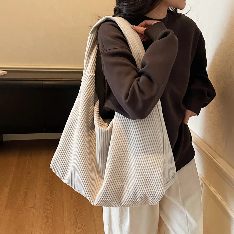 Korean Canvas Women Shoulder Bag Zipper Female Tote Shopper Bag High Quality Large Fashion Corduroy Girl Casual Woman Handbags
Korean Canvas Women Shoulder Bag Zipper Female Tote Shopper Bag High Quality Large Fashion Corduroy Girl Casual Woman Handbags