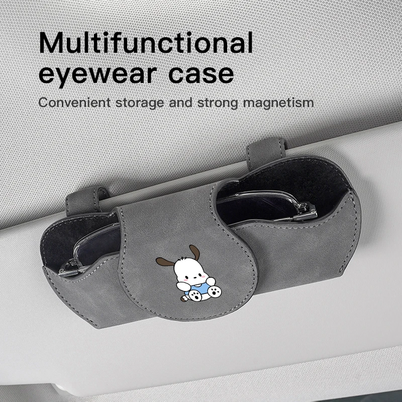 Sanrio Pochacco автомобильный солнцезащитный козырек, ящик для хранения очков, защитный чехол для солнцезащитных очков, замшевый автомобильный органайзер для интерьера, аксессуары
Sanrio Pochacco автомобильный солнцезащитный козырек, ящик для хранения очков, защитный чехол для солнцезащитных очков, замшевый автомобильный органайзер для интерьера, аксессуары