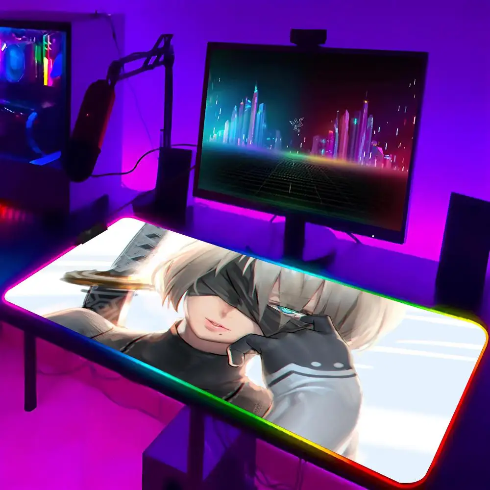 Коврик для мыши NieR Automata, игровой коврик для мыши RGB, клавиатура с подсветкой, геймерская девушка, Xxl, коврик для ноутбука, настольные коврики для пар, настольная панель
Коврик для мыши NieR Automata, игровой коврик для мыши RGB, клавиатура с подсветкой, геймерская девушка, Xxl, коврик для ноутбука, настольные коврики для пар, настольная панель