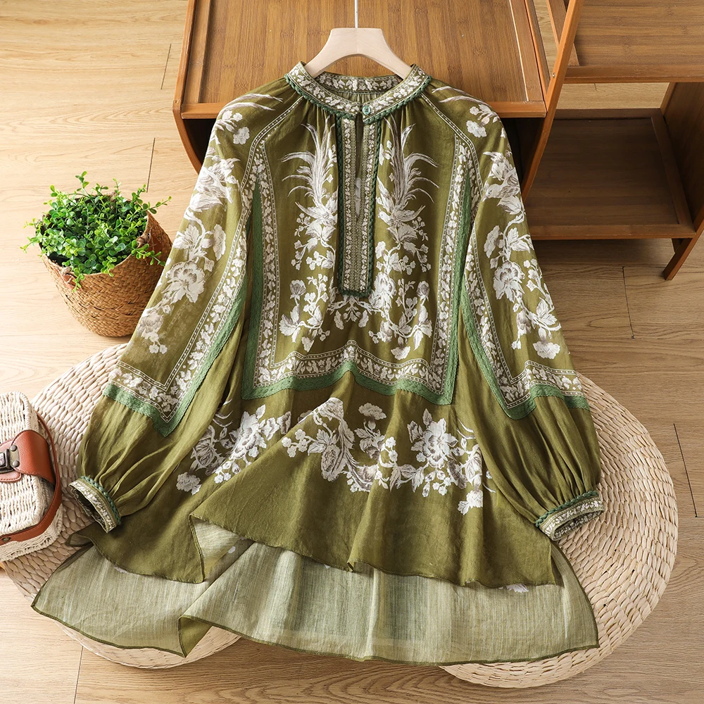 High-End plus Size Women's T-Shirt Summer New Chinese Style Retro Sun Protection Base Shirt Artistic Loose Fit Long Sleeve
High-End plus Size Women's T-Shirt Summer New Chinese Style Retro Sun Protection Base Shirt Artistic Loose Fit Long Sleeve