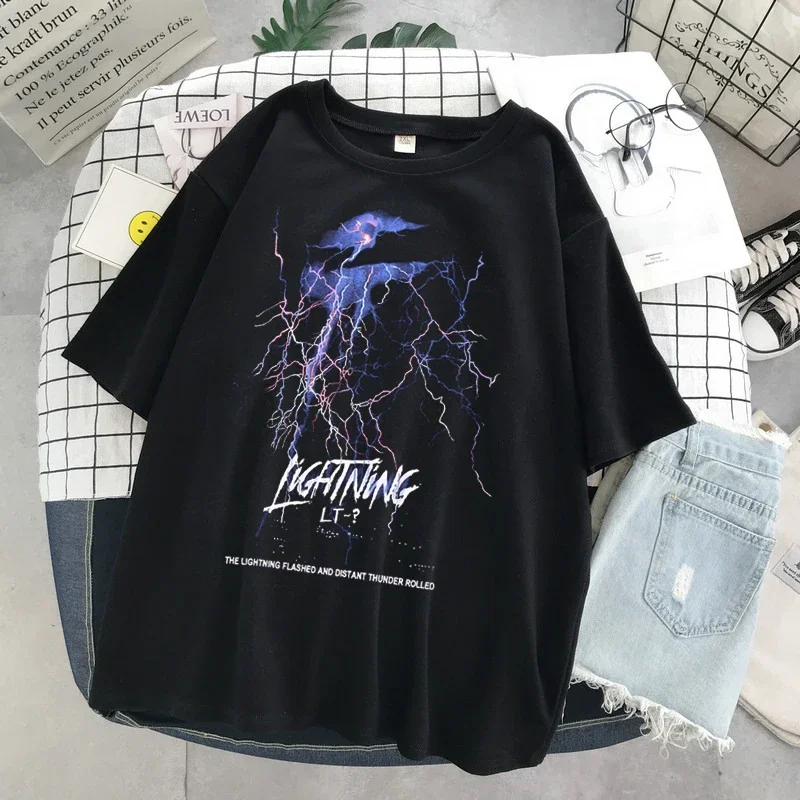 Harajuku Lightning Punk Goth Streetwear Tops INFERNO Letter Print T Shirt Ulzzang Hip Hop Tshirt Loose Casual Women T-shirt
Harajuku Lightning Punk Goth Streetwear Tops INFERNO Letter Print T Shirt Ulzzang Hip Hop Tshirt Loose Casual Women T-shirt