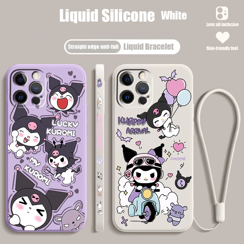 Sanrio Kuromi Cute Cartoon Liquid Left Rope For Apple iPhone 15 14 13 12 11 XS XR X 8 7 SE Pro Max Plus Mini Soft Phone Case
Sanrio Kuromi Cute Cartoon Liquid Left Rope For Apple iPhone 15 14 13 12 11 XS XR X 8 7 SE Pro Max Plus Mini Soft Phone Case