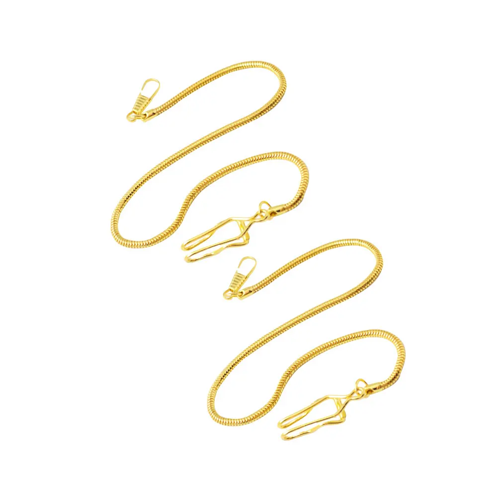 2pcs Pocket Watch Chain Copper Snake Design Durable Retro Metal Chain For Belt Jeans Decoration Keychain Gift Golden Color
2pcs Pocket Watch Chain Copper Snake Design Durable Retro Metal Chain For Belt Jeans Decoration Keychain Gift Golden Color