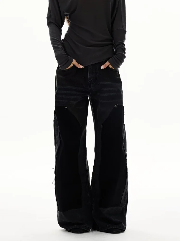 2026 Cyber Y2K Streetwear Patchwork Washed Black Baggy Women's Stacked Jeans Pants Woman Clothing Wide Leg Luxury Long Trousers
2026 Cyber Y2K Streetwear Patchwork Washed Black Baggy Women's Stacked Jeans Pants Woman Clothing Wide Leg Luxury Long Trousers
