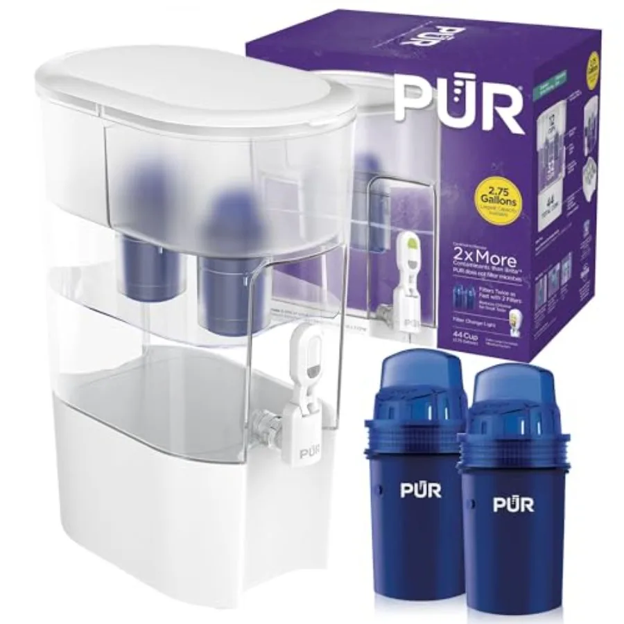 Water Filter Dispenser XL 44-Cup with 2 Genuine Filters Largest Available 44-Cup Capacity 2-in-1 Powerful Faster Filtration Dis
Water Filter Dispenser XL 44-Cup with 2 Genuine Filters Largest Available 44-Cup Capacity 2-in-1 Powerful Faster Filtration Dis