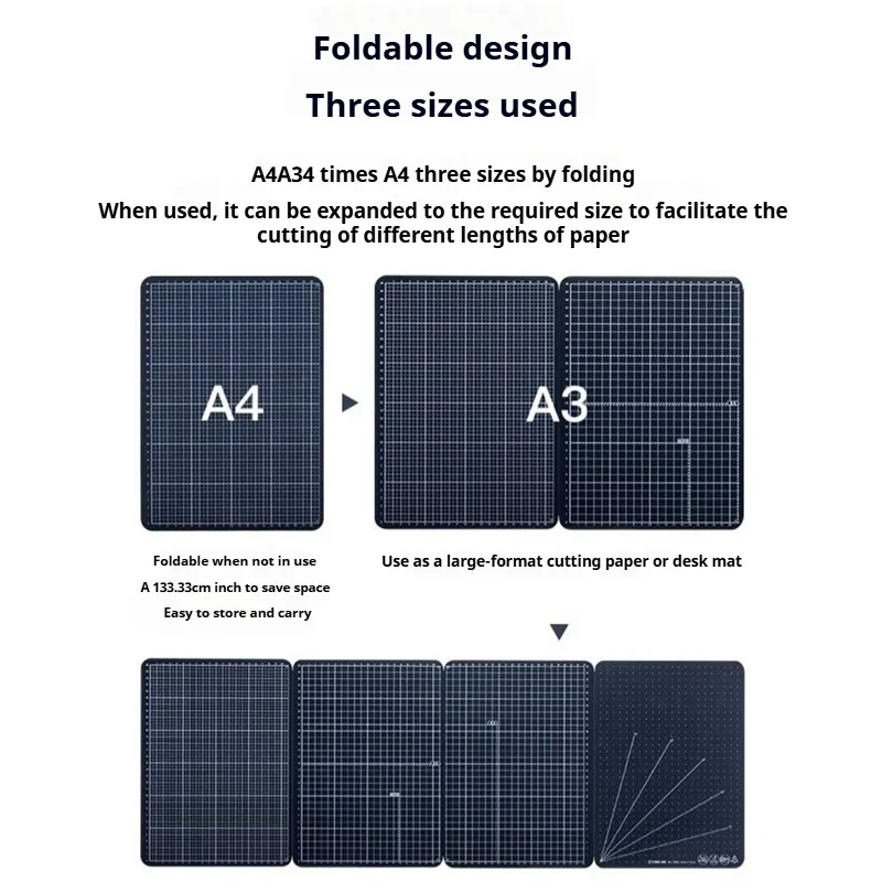 Mutifunctional Foldable Double-Sided Cutting Mat Pp Cutter Plate Blue Cutting Board Scrapbooking Cutting Pad For Diy Projects
Mutifunctional Foldable Double-Sided Cutting Mat Pp Cutter Plate Blue Cutting Board Scrapbooking Cutting Pad For Diy Projects