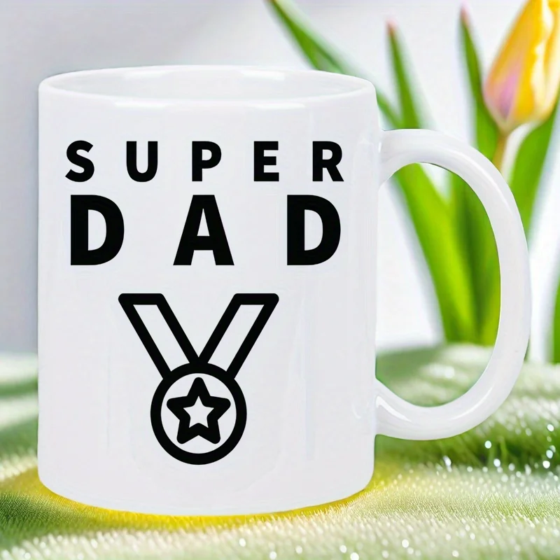11 oz Super Dad Ceramic Mug - Hero Star Logo Design Coffee Mug, Father's Day Tea and Hot Chocolate Gift, Hand Wash Only
11 oz Super Dad Ceramic Mug - Hero Star Logo Design Coffee Mug, Father's Day Tea and Hot Chocolate Gift, Hand Wash Only