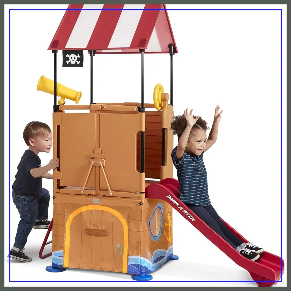 Play & Fold Away Pirate Ship, Toddler Climber, Kids Playhouse for Ages 2-5
Play & Fold Away Pirate Ship, Toddler Climber, Kids Playhouse for Ages 2-5