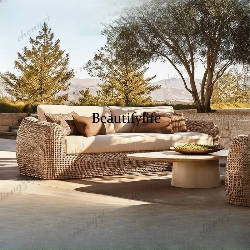 Outdoor leisure rattan sofa villa courtyard waterproof sunscreen garden hotel homestay sun room rattan sofa combination
Outdoor leisure rattan sofa villa courtyard waterproof sunscreen garden hotel homestay sun room rattan sofa combination