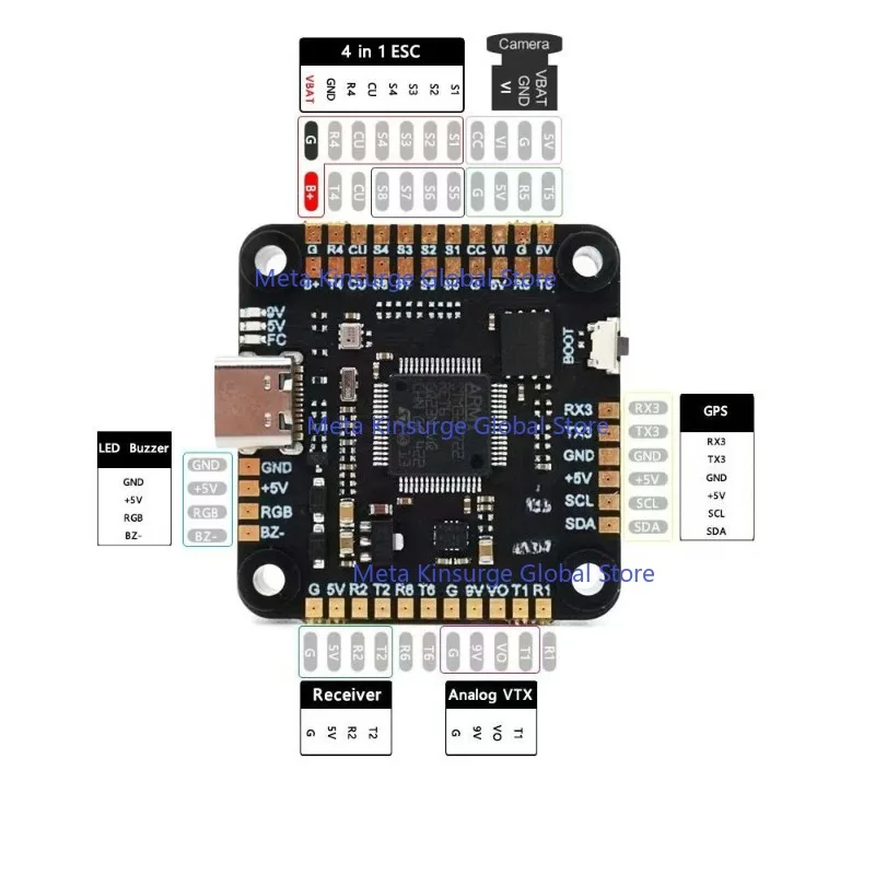 For 6S F722 X8 FC BLS-60A ESC Combo Flight Control Stack Fit 7 8 9 10 Inch FPV Component
For 6S F722 X8 FC BLS-60A ESC Combo Flight Control Stack Fit 7 8 9 10 Inch FPV Component