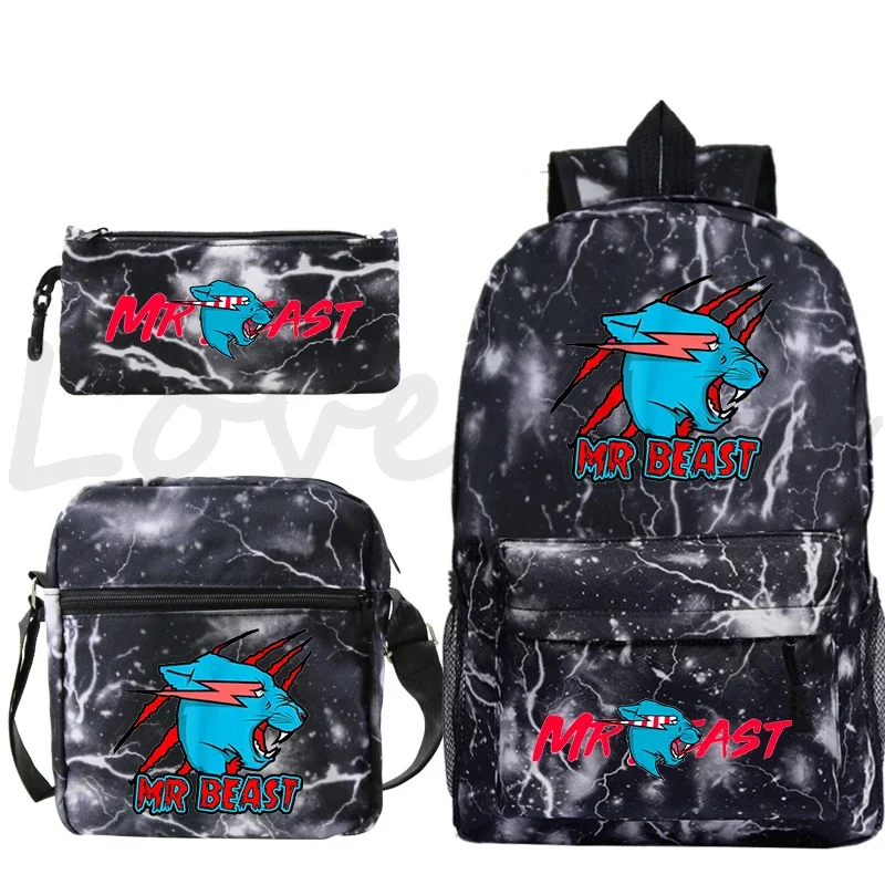 Рюкзак Mr Beast, 3 шт./компл., школьные сумки, школьные сумки для студентов, сумка для книг для мальчиков и девочек, волк, молния, кот, рюкзак, повседневный рюкзак, школьная сумка
Рюкзак Mr Beast, 3 шт./компл., школьные сумки, школьные сумки для студентов, сумка для книг для мальчиков и девочек, волк, молния, кот, рюкзак, повседневный рюкзак, школьная сумка
