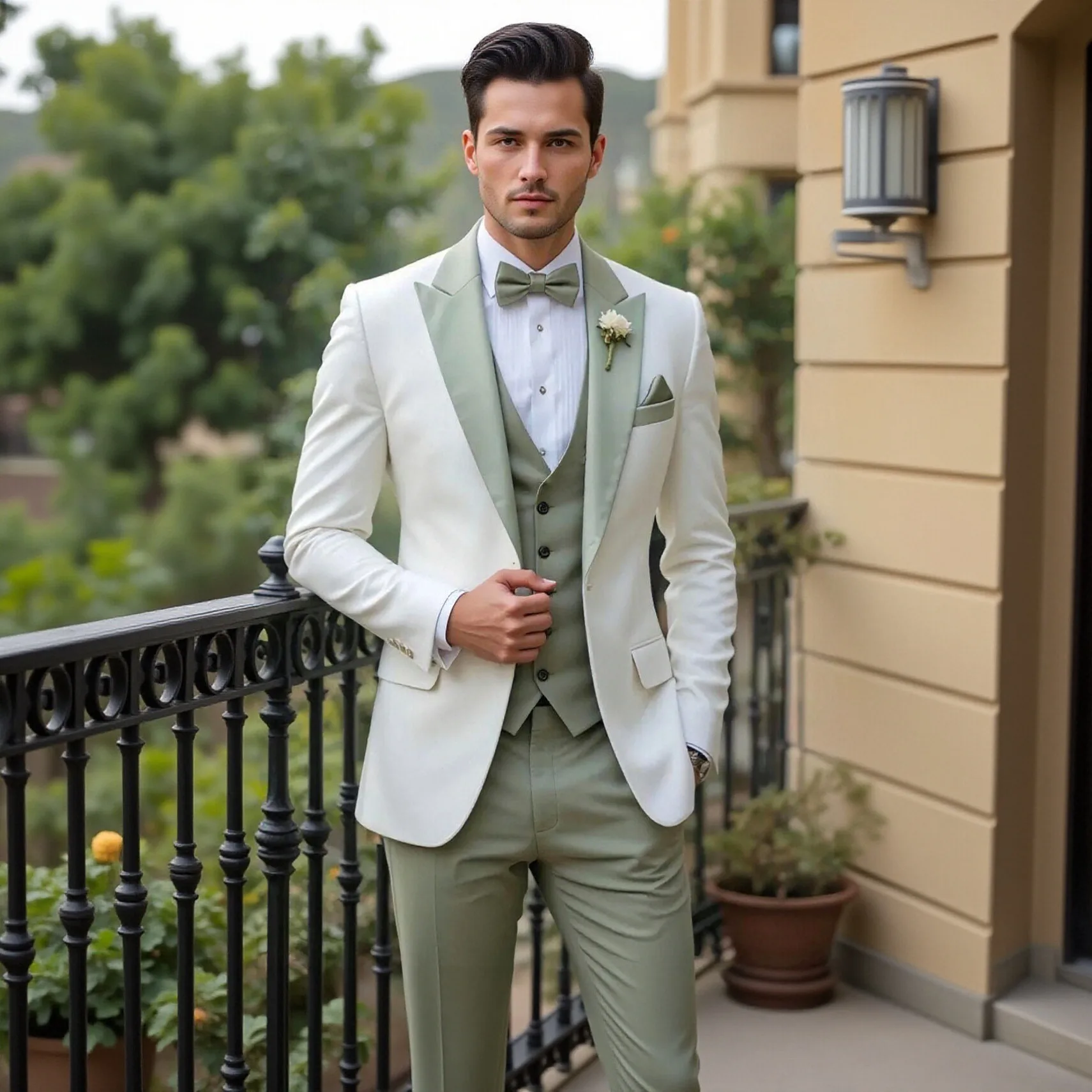 Men's Slim Fit Dark Gray Pinstripe 3-Piece Suit Notch Lapel Siqilong Formal Business Outfit for Meetings and Events
Men's Slim Fit Dark Gray Pinstripe 3-Piece Suit Notch Lapel Siqilong Formal Business Outfit for Meetings and Events