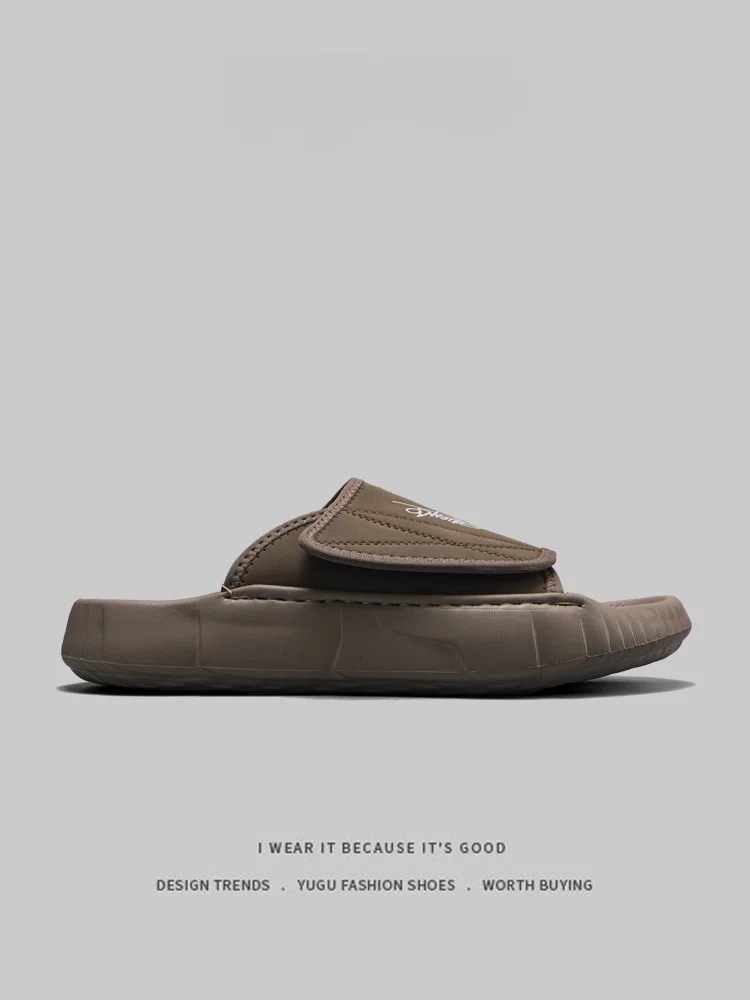 Men's Summer Slip-On Sandals Fashionable Magic Tape Flat Slippers Beach Shoes Breathable Cotton Upper Thick Bottom EVA Sole
Men's Summer Slip-On Sandals Fashionable Magic Tape Flat Slippers Beach Shoes Breathable Cotton Upper Thick Bottom EVA Sole