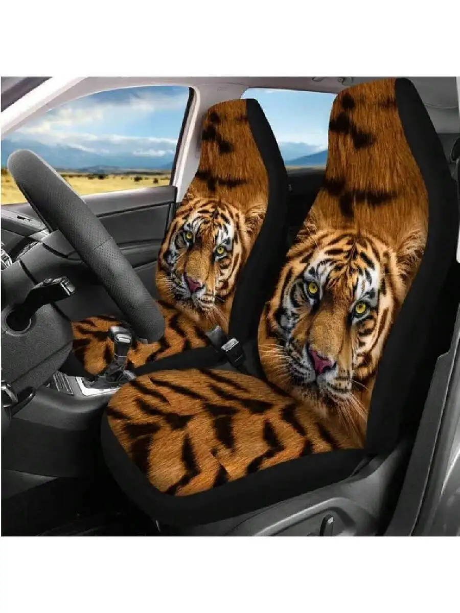 Tiger Print Car Seat Cover Set With Steering Wheel Cover Armrest Cushion Headrest Protector Seat Belt Covers Universal Fit
Tiger Print Car Seat Cover Set With Steering Wheel Cover Armrest Cushion Headrest Protector Seat Belt Covers Universal Fit