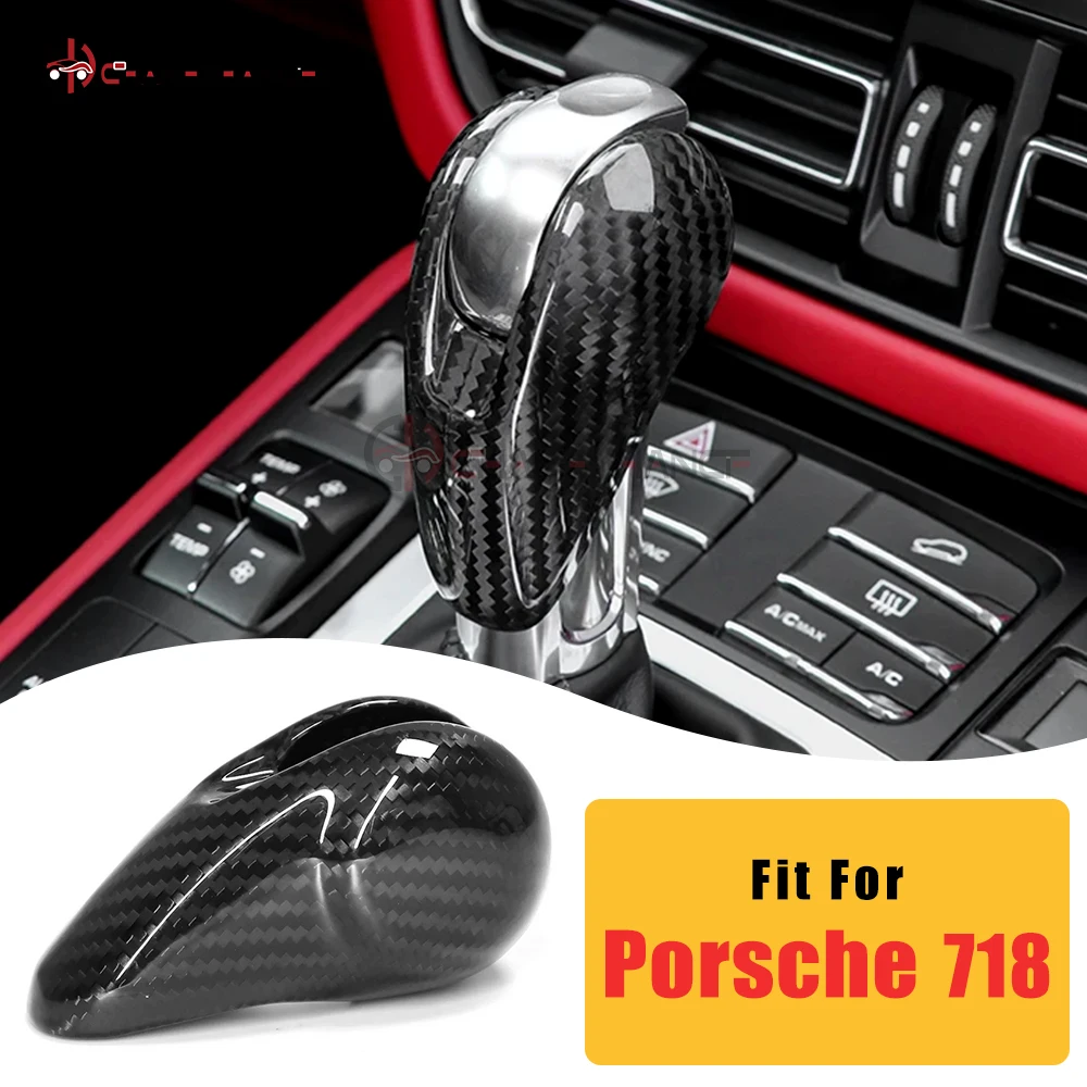 Carbon Fiber Car Gear Shift Knob Cover Trim Car Interior Accessories For Porsche Macan 718 911 Panamera Cayman Boxster 2009-2021 
Carbon Fiber Car Gear Shift Knob Cover Trim Car Interior Accessories For Porsche Macan 718 911 Panamera Cayman Boxster 2009-2021