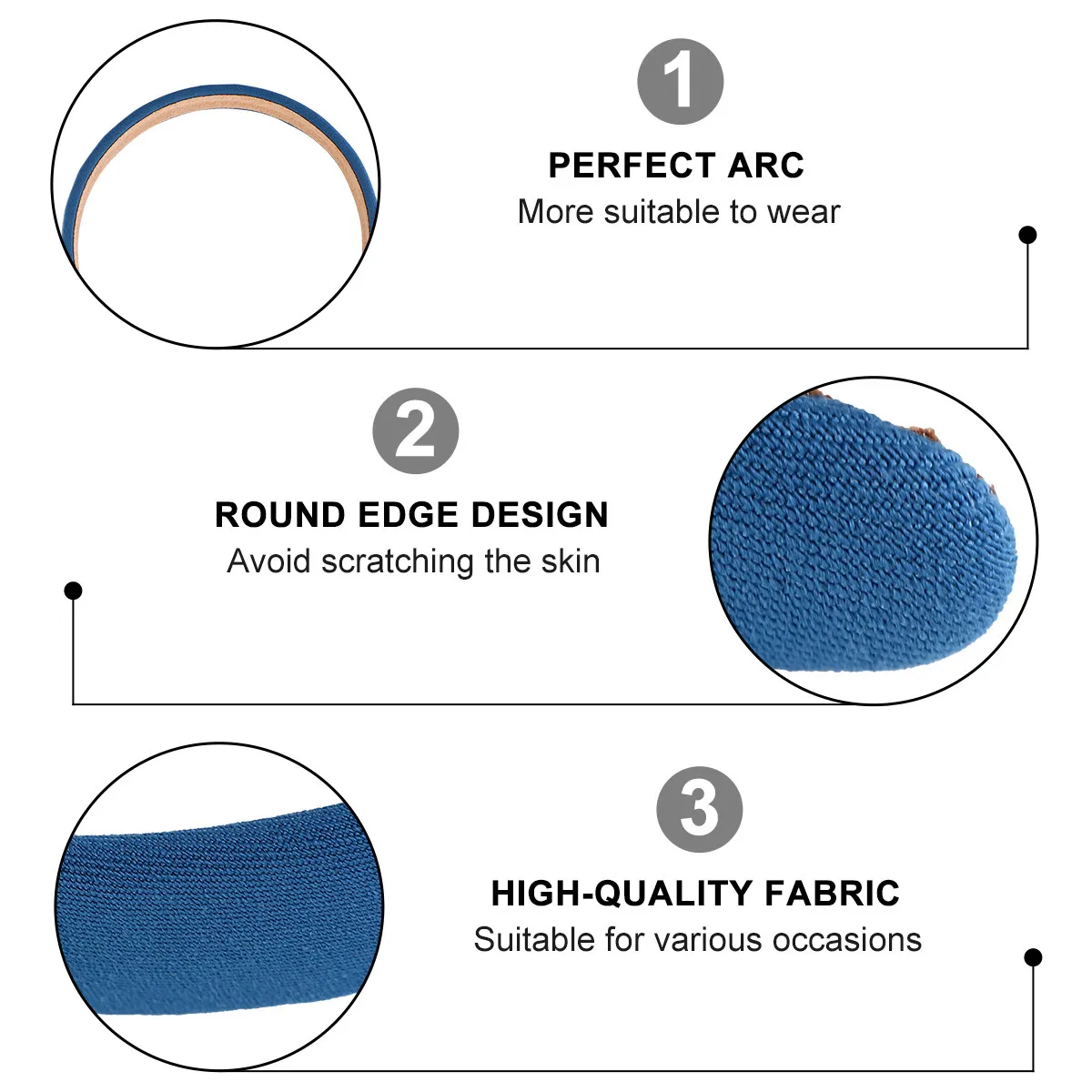 2Pcs Fine Hairband Dark Blue Elegant Cloth Headband Fashion Hair Hoop for Women Party Sports Wedding Headwear
2Pcs Fine Hairband Dark Blue Elegant Cloth Headband Fashion Hair Hoop for Women Party Sports Wedding Headwear