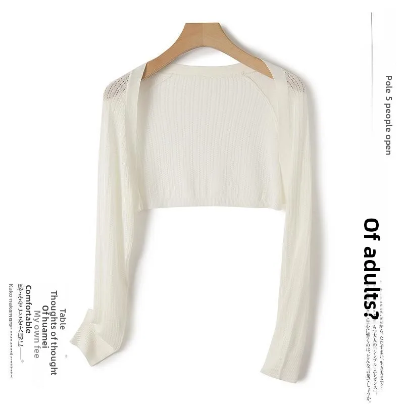 Женский кардиган из ледяного шелка, вязаный, ажурный, удлиненный, ультралегкий, летний, модный, солнцезащитный, свободного кроя, для повседневной носки...
Женский кардиган из ледяного шелка, вязаный, ажурный, удлиненный, ультралегкий, летний, модный, солнцезащитный, свободного кроя, для повседневной носки...