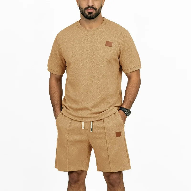 UNITIM Summer Men Sport Set Simple Round Neck T-shirt Male Straight-leg Drawstring Shorts Man Thin Breathable 2-piece Outfit
UNITIM Summer Men Sport Set Simple Round Neck T-shirt Male Straight-leg Drawstring Shorts Man Thin Breathable 2-piece Outfit