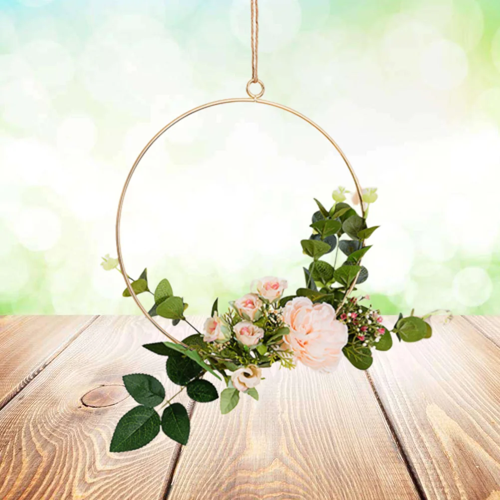 Tea Flower Wall Hanging 21.5X19.5Cm Hemp Rope Garland Artificial Floral Wreath For Wedding Backdrop Nursery 
Tea Flower Wall Hanging 21.5X19.5Cm Hemp Rope Garland Artificial Floral Wreath For Wedding Backdrop Nursery