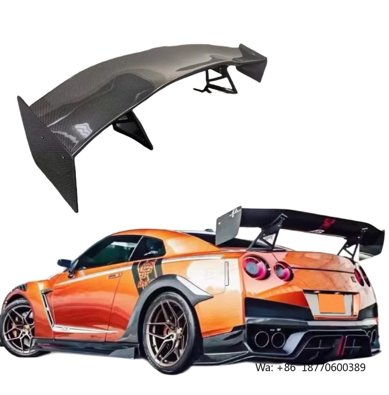 High Quality Black Carbon Fiber Rear Spoiler Wing for GT-R35 2008-2018 Trunk Tail Wing Car Accessories
High Quality Black Carbon Fiber Rear Spoiler Wing for GT-R35 2008-2018 Trunk Tail Wing Car Accessories