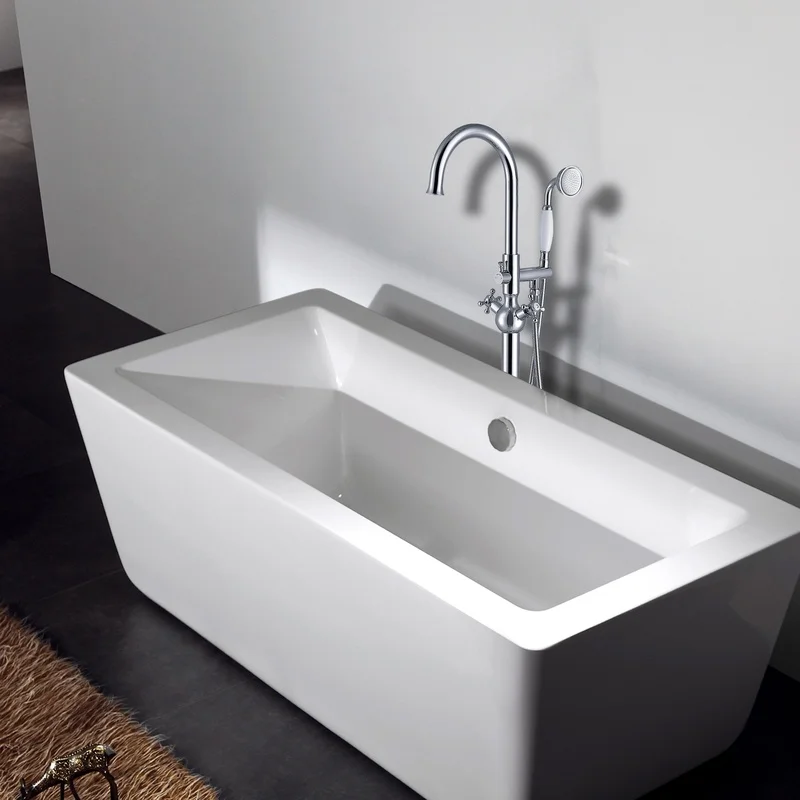 Freestanding Bathtub Faucet with Integrated Hand Shower
Freestanding Bathtub Faucet with Integrated Hand Shower