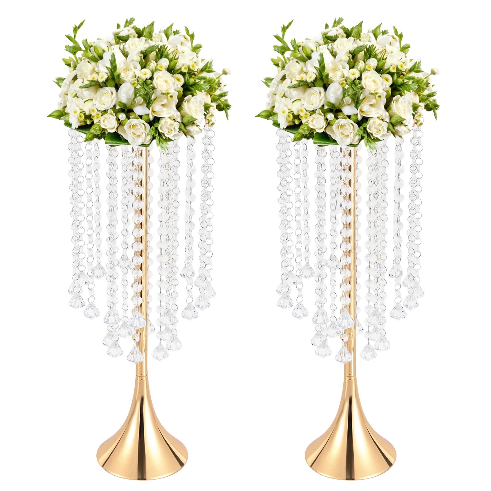 Crystal Wedding Flower Stand, Hand-Strung Beads, Durable Iron, Trumpet Shape, Easy Assembly, Reusable, Perfect for Wedding Decor
Crystal Wedding Flower Stand, Hand-Strung Beads, Durable Iron, Trumpet Shape, Easy Assembly, Reusable, Perfect for Wedding Decor