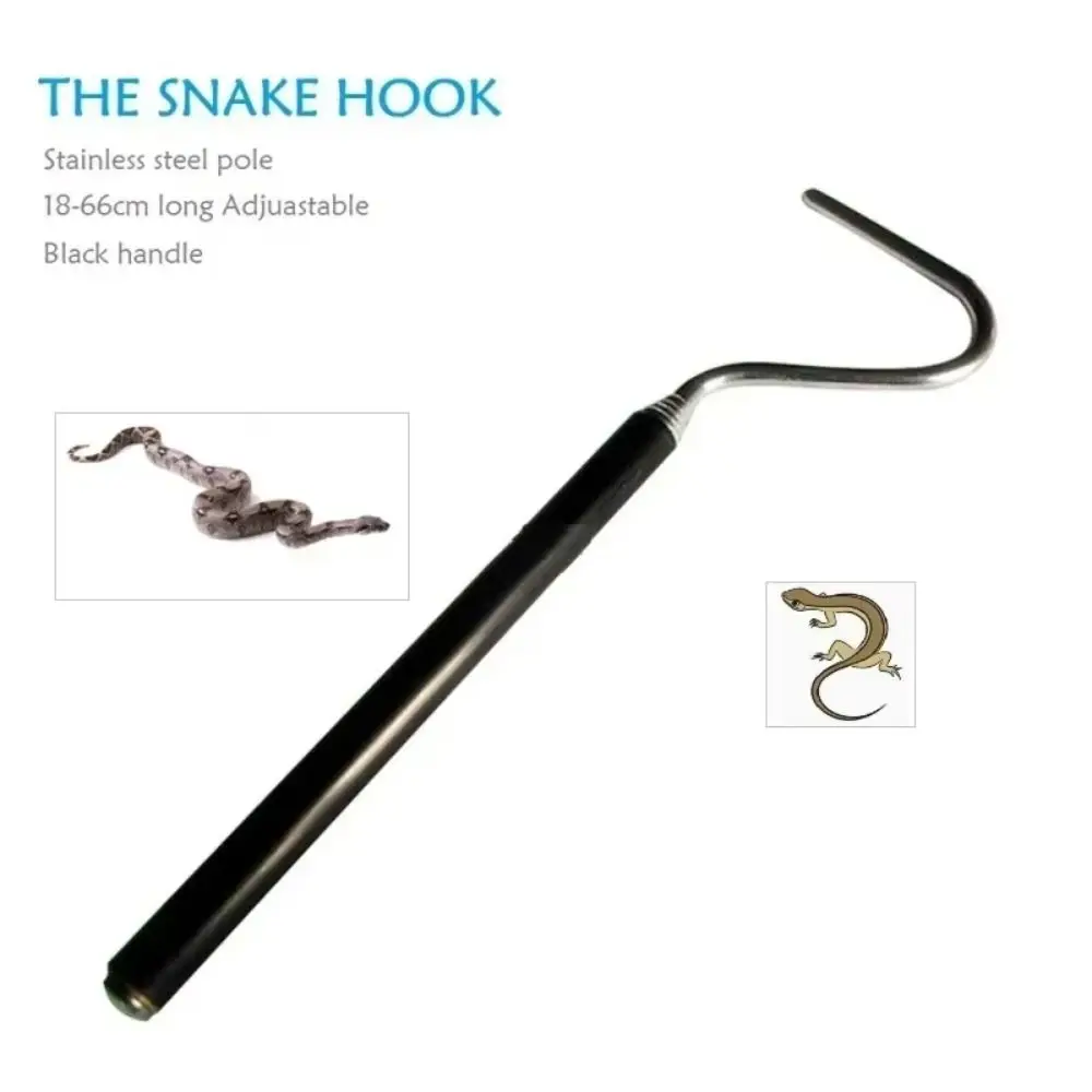 Adjustable Snake Hook Retractable Long Handle Reptile Catcher Non Slip Grip Stainless Steel Reptile Handling Tool
Adjustable Snake Hook Retractable Long Handle Reptile Catcher Non Slip Grip Stainless Steel Reptile Handling Tool