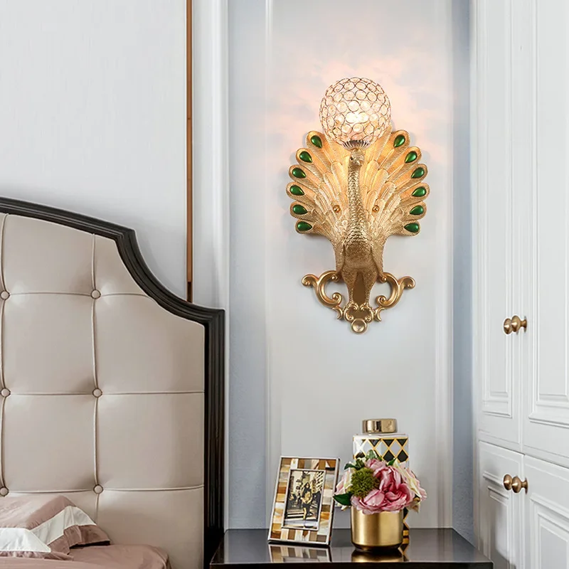 SANDYHA Retro Peacock Design LED Wall Lamp American Style Ideal for Living Room Bedroom Aisle Decoration Lighting Fixtures
SANDYHA Retro Peacock Design LED Wall Lamp American Style Ideal for Living Room Bedroom Aisle Decoration Lighting Fixtures