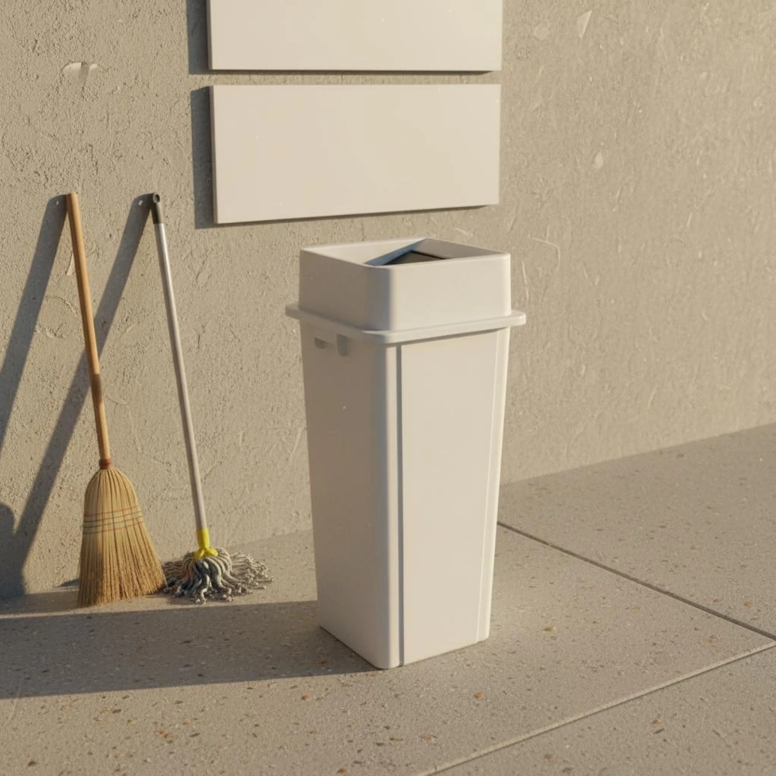 Swing Lid Trash Bin Thickened Square Trash Can Plastic Garbage Bin Standard Liners Household Storage Space-Saving for Commercial
Swing Lid Trash Bin Thickened Square Trash Can Plastic Garbage Bin Standard Liners Household Storage Space-Saving for Commercial