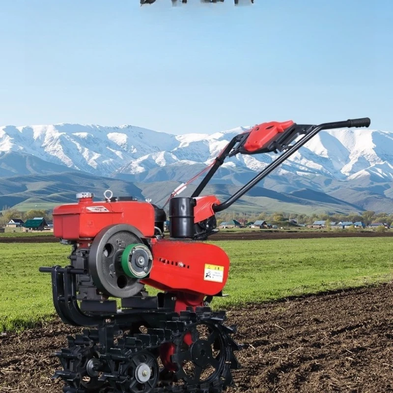 New hard soil chain rail Little new crawler diesel small household agricultural micro tiller tiller
New hard soil chain rail Little new crawler diesel small household agricultural micro tiller tiller