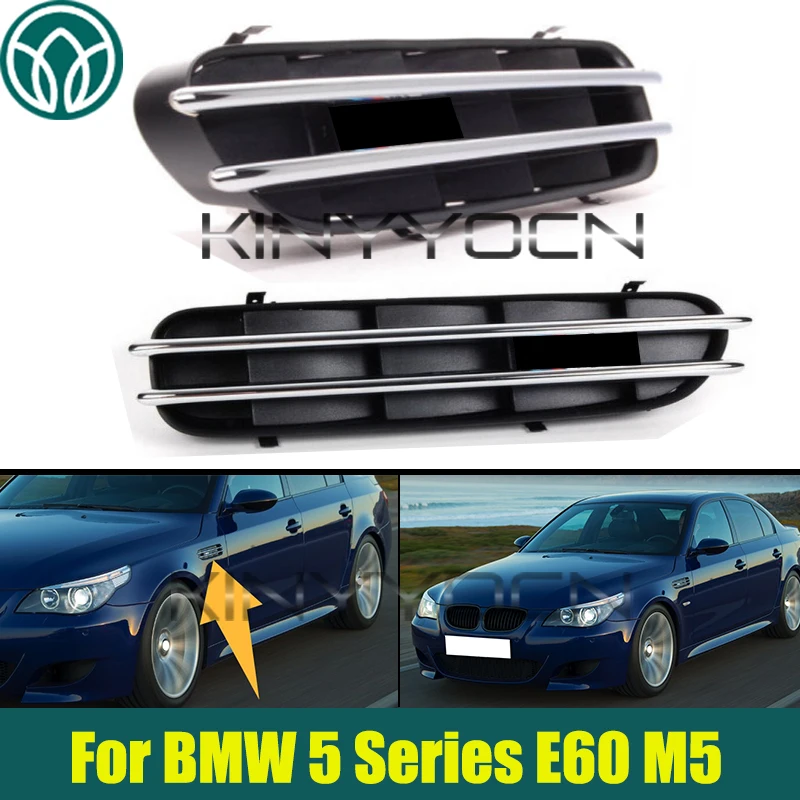 1Pair Fender Side Panel Grilles Vents For BMW 5 Series E60 M5 Side Fender Grille Vent Air Flow Grill 51137896849 51137896850
1Pair Fender Side Panel Grilles Vents For BMW 5 Series E60 M5 Side Fender Grille Vent Air Flow Grill 51137896849 51137896850